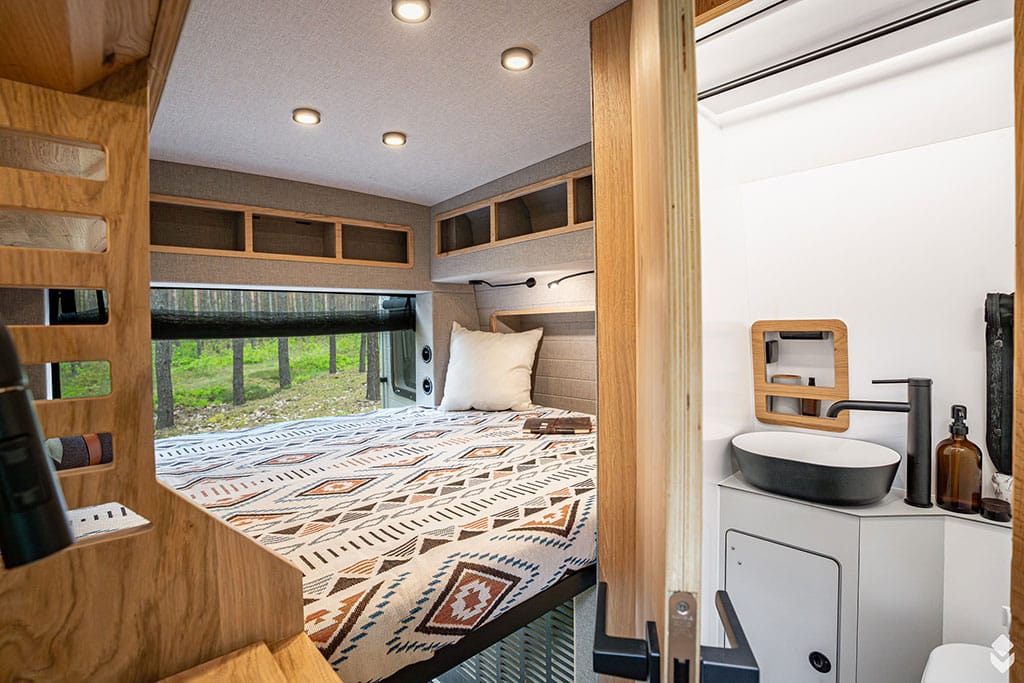 Heckbett im Campervan