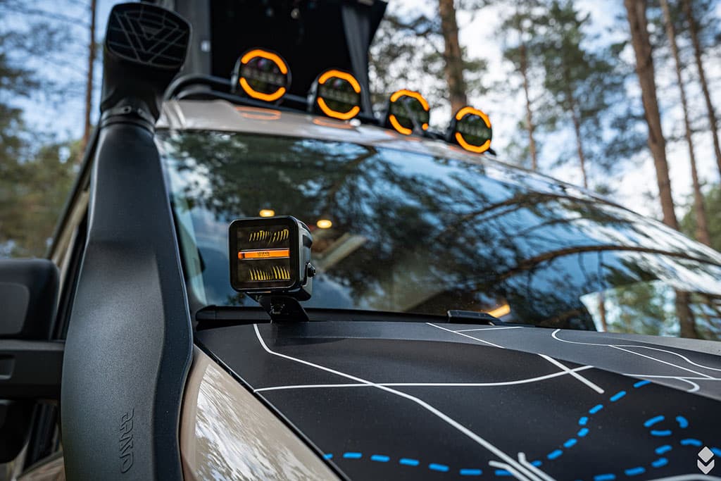 Licht-Bar am Campervan