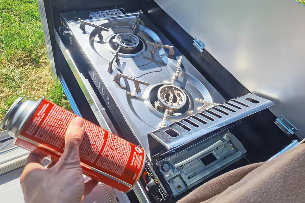 Kocher und Gaskartusche