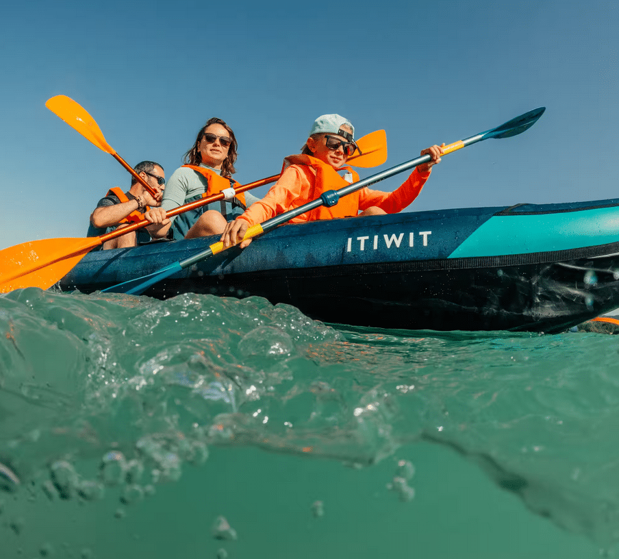 Produktabbildung: Kajak aufblasbar Touring 2/3-Sitzer - 100 blau