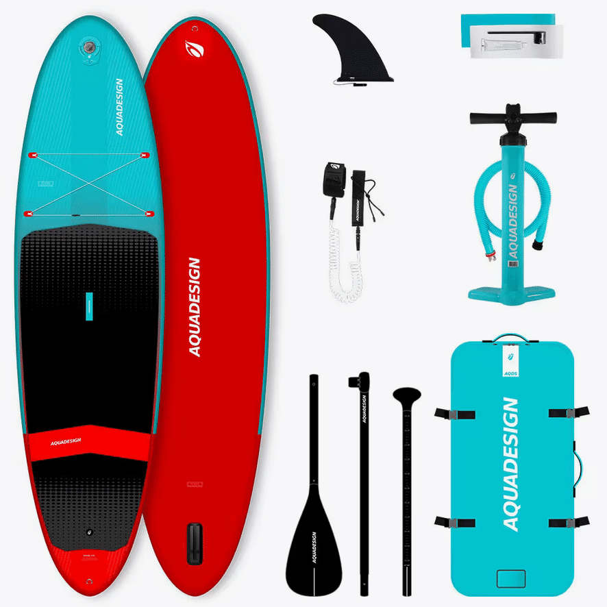 Produktabbildung: Aufblasbares Stand Up Paddle Paket (bis 150 kg) – Kendo 10'6