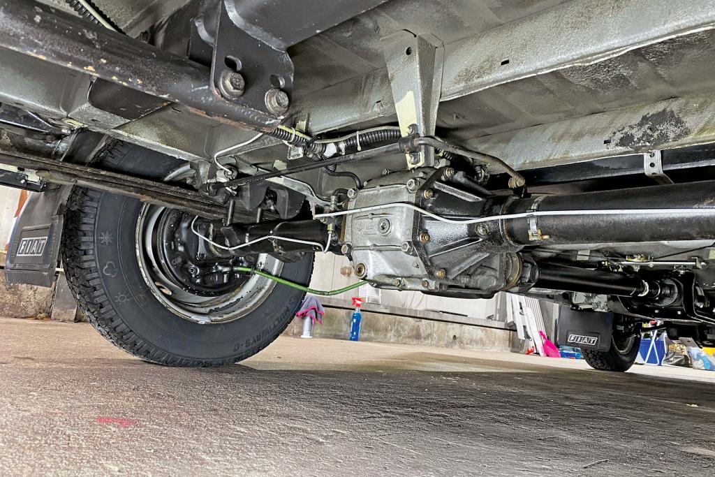 Alter Weinsberg 4x4 Campervan Differenzial für die Hinterräder.