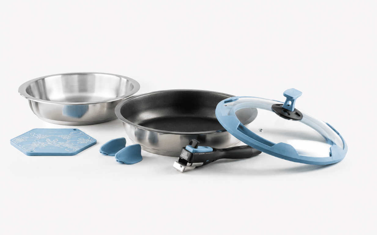 Produktabbildung: nesto 7-tlg. Pfannen-Set blau