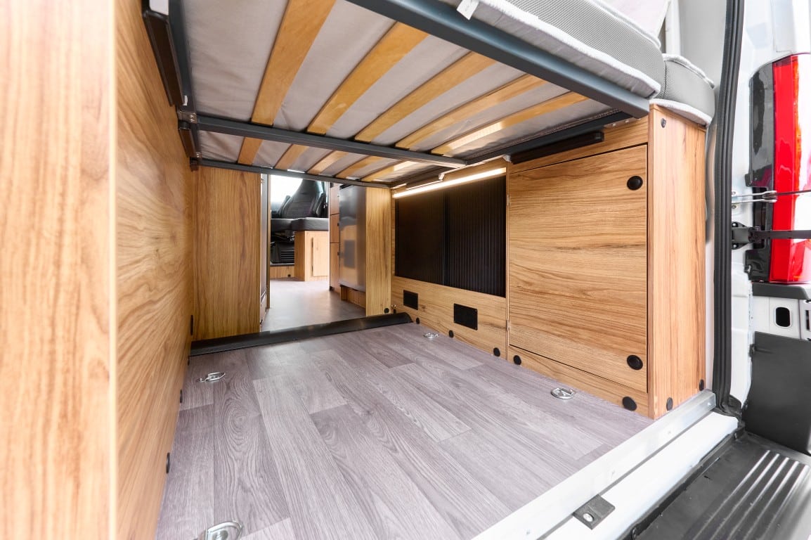 Karmann-Mobil: Neues Modell Dexter 555 Stauraum unter dem Bett